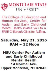 Montclair State University Rolfing Children clinic