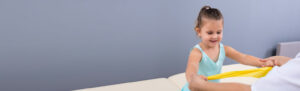 Young girl in therapy