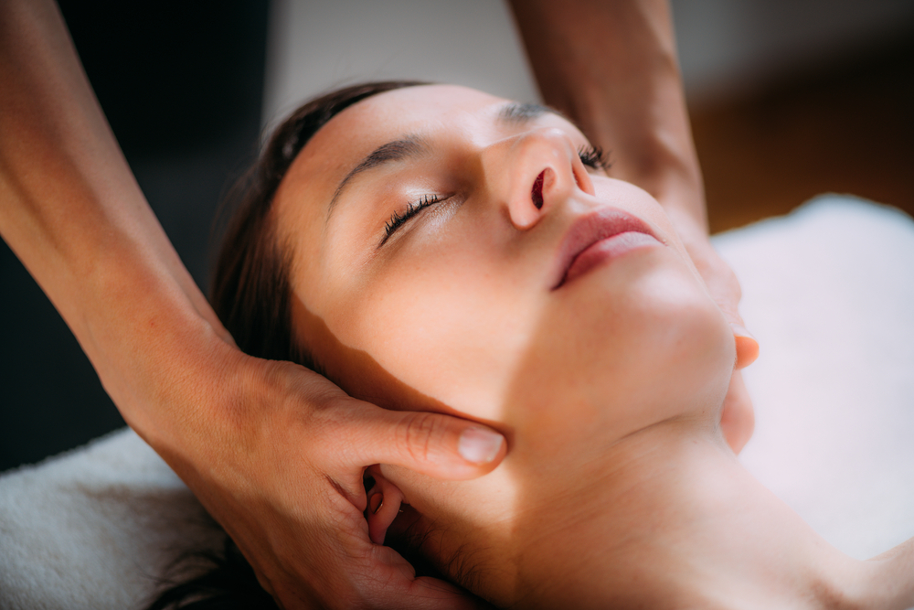 Women receiving craniosacral therapy